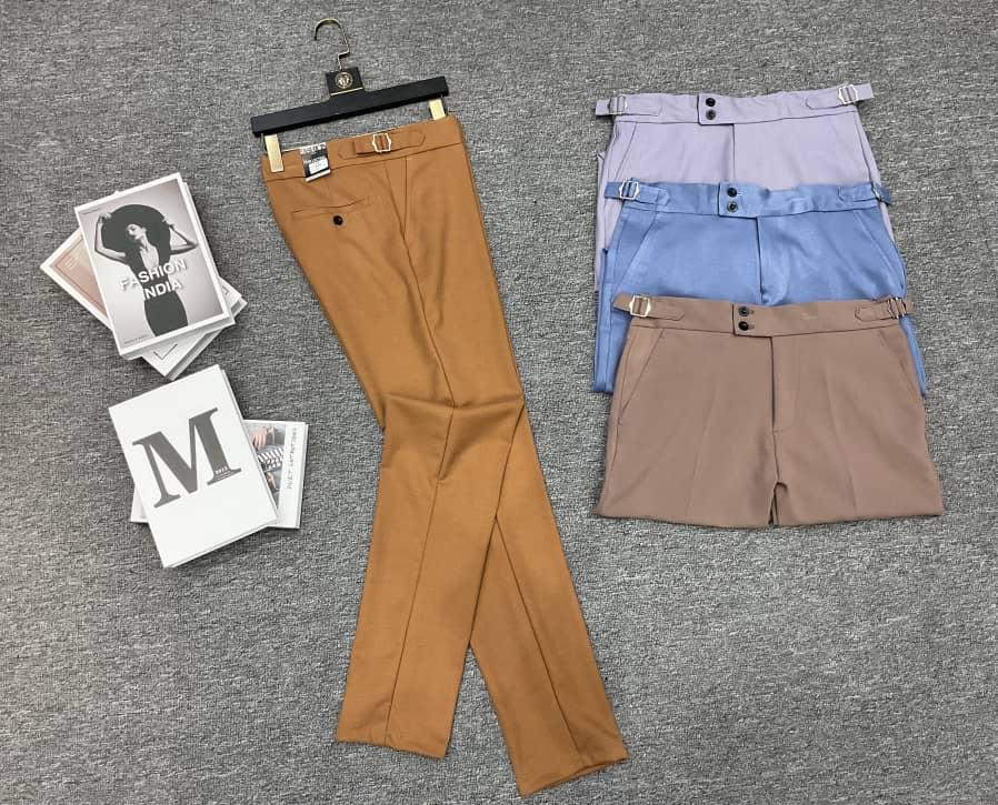 👖Pantalons Gurkha (TISSUS) en coton uni pour hommes