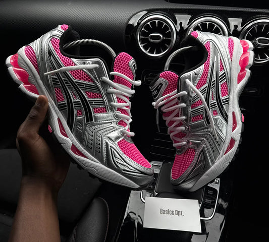 Gel Kayano 14 Classic couleurs argenté et rose 👟
