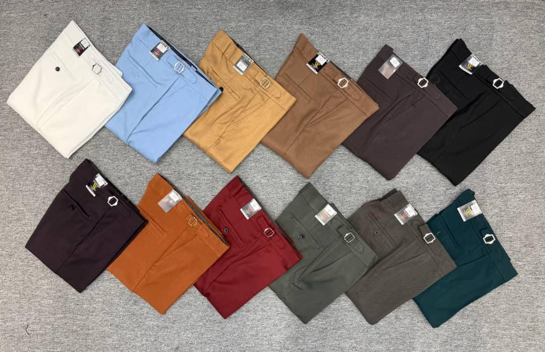 👖Pantalons Gurkha (TISSUS) en coton uni pour hommes