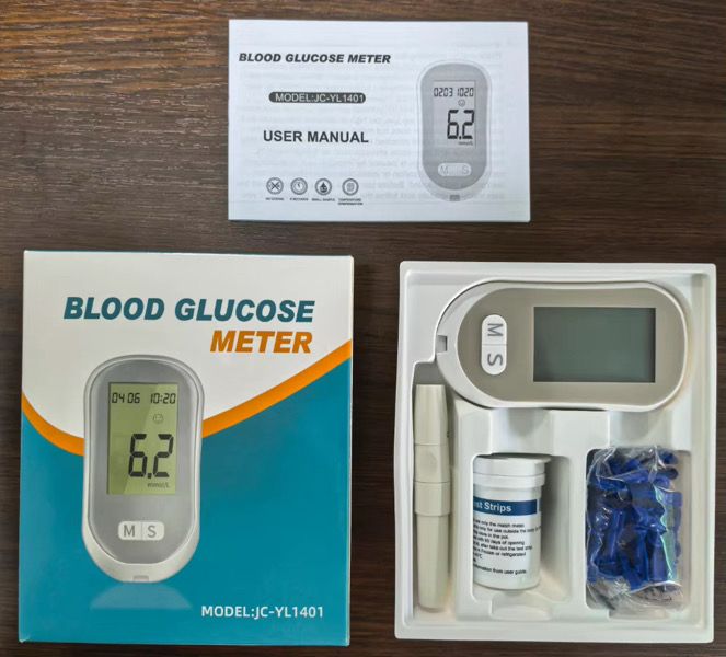 Glucomètre avec  50 bandelettes  50 lancettes Renouvelables