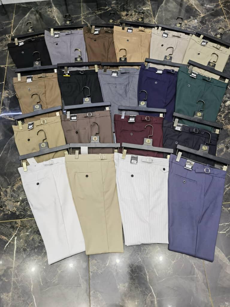 👖Pantalons Gurkha (TISSUS) en coton uni pour hommes